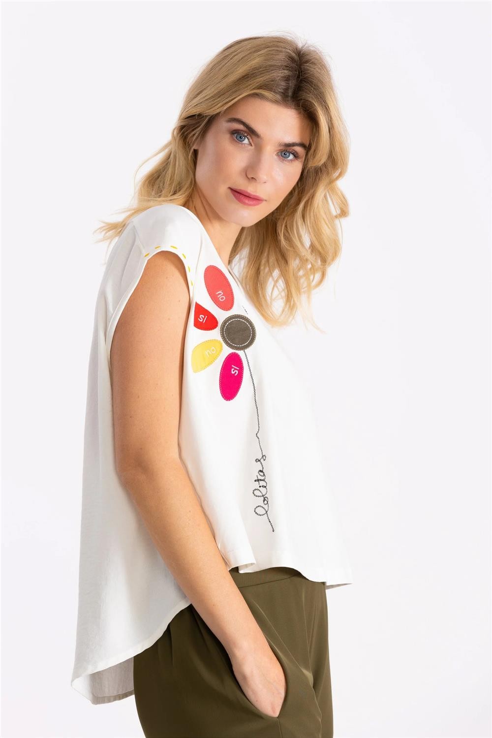 Camiseta de mujer flor... 2