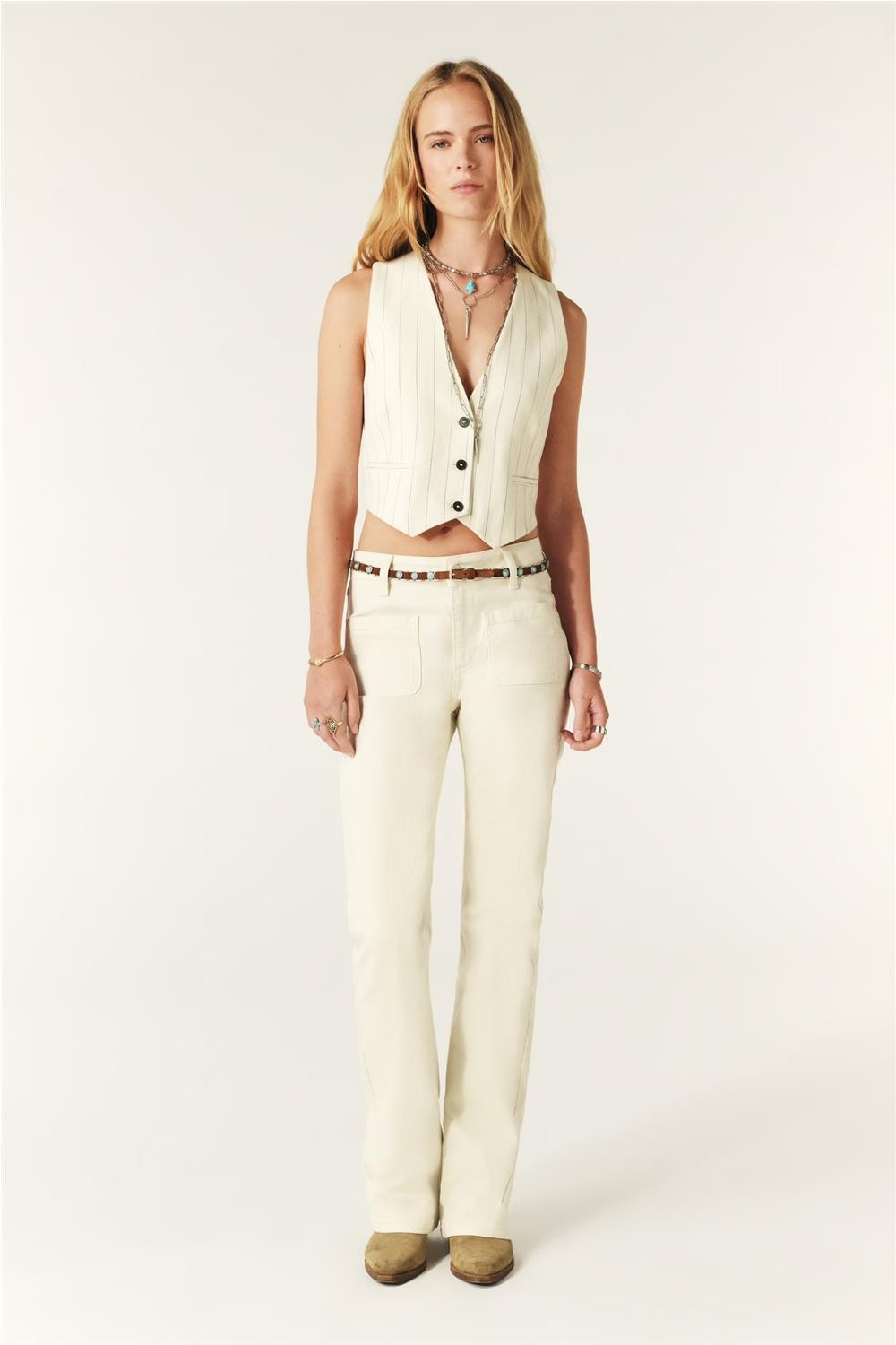 Pantalon de loneta de mujer...