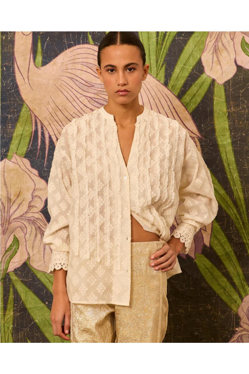 Camisa de mujer devoré Is...