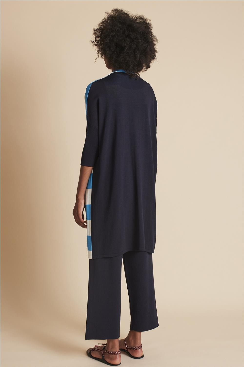 Chaqueta larga de punto de... 2