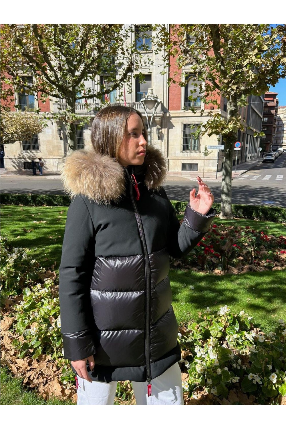 Plumas largo medio de mujer...