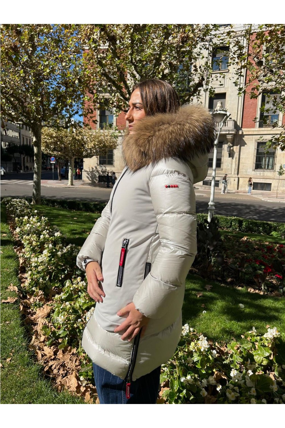 Plumas largo tres cuartos de mujer... Plumas largo tres cuartos de mujer...