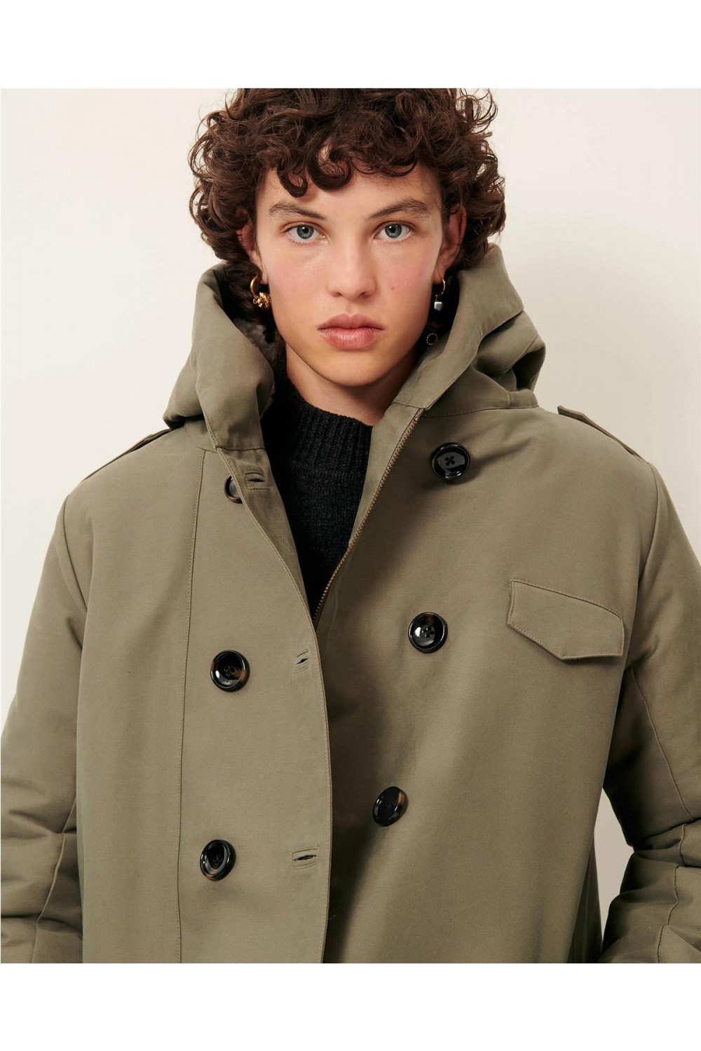 Cazadora trench de mujer Sandison... Cazadora trench de mujer Sandison...