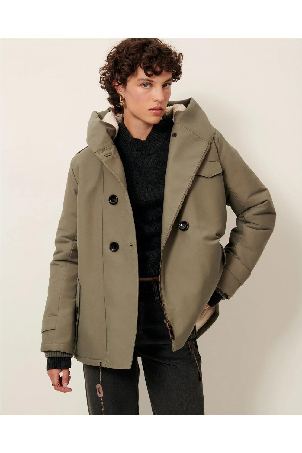 Cazadora trench de mujer Sandison... Cazadora trench de mujer Sandison...