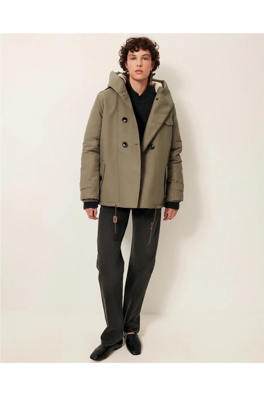 Cazadora trench de mujer Sandison... Cazadora trench de mujer Sandison...