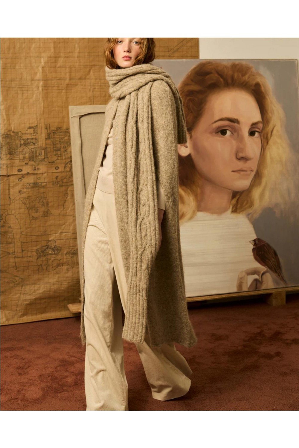 Bufanda de mujer de punto Is Coming... Bufanda de mujer de punto Is Coming...