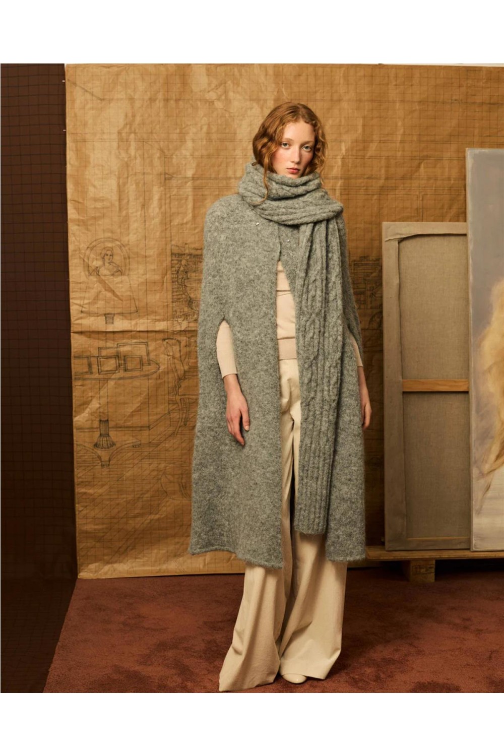 Capa de punto de mujer... 2