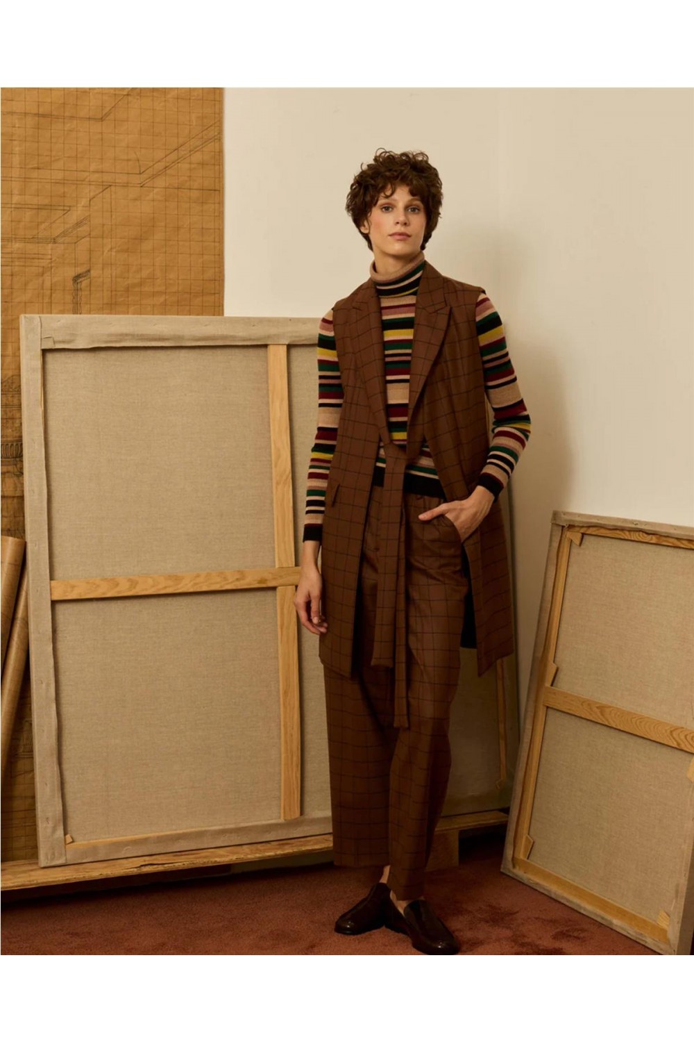 Chaleco largo de mujer...