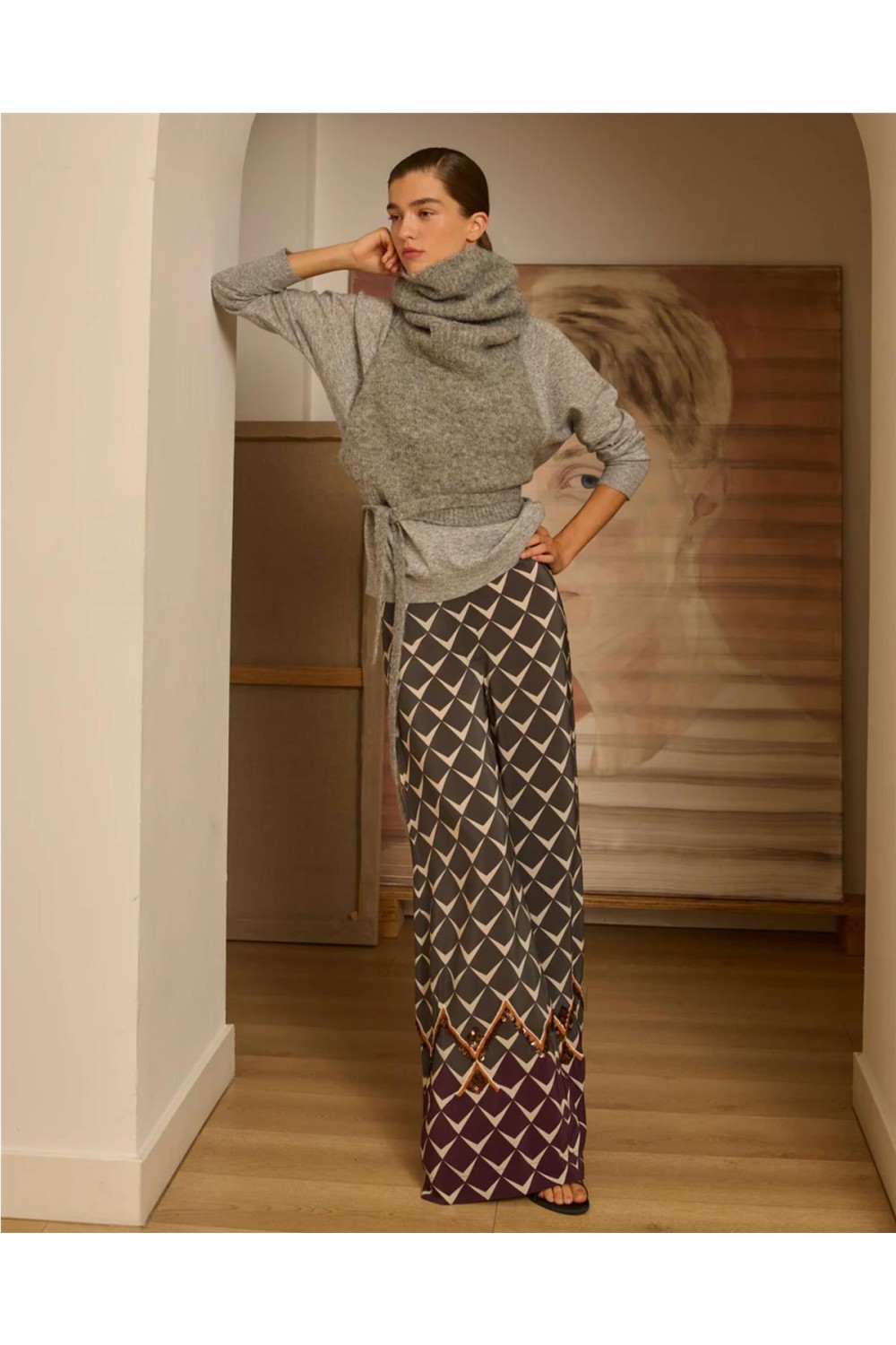 Cuello de lana de mujer... 2