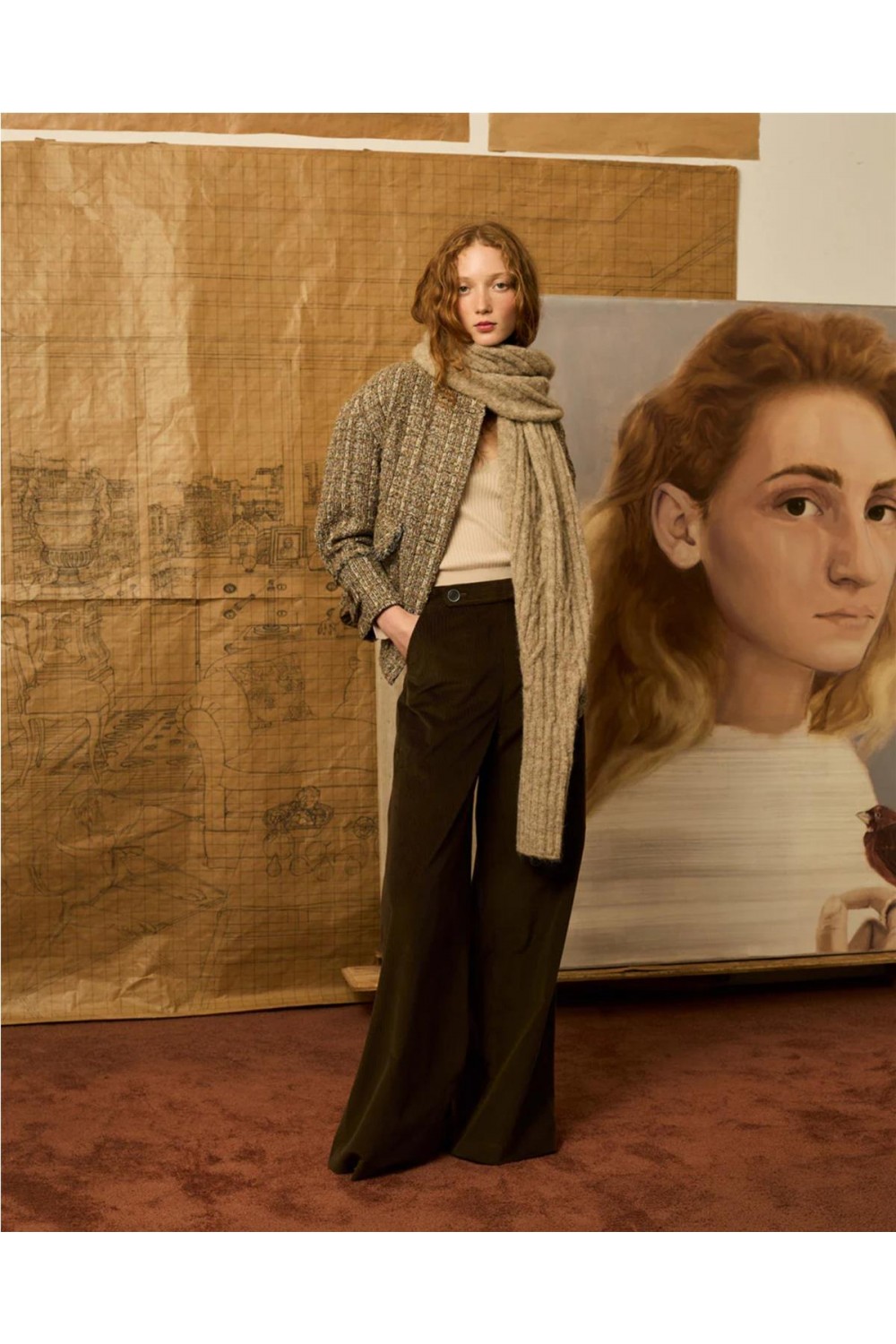 Pantalón de pana de mujer...