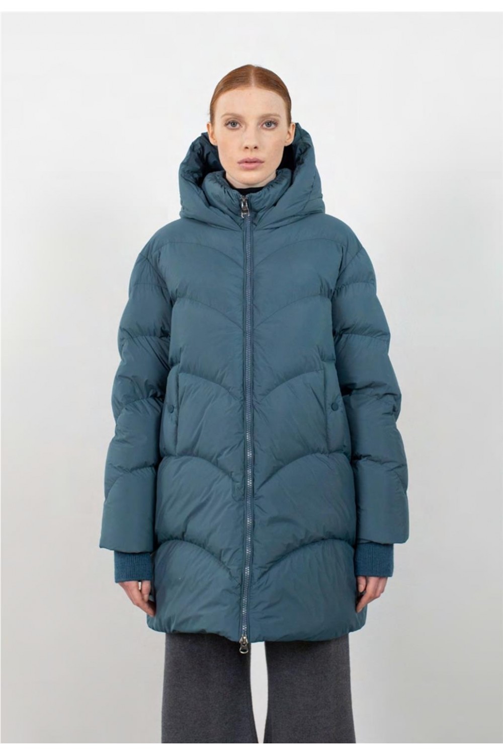 Plumas largo tres cuartos...