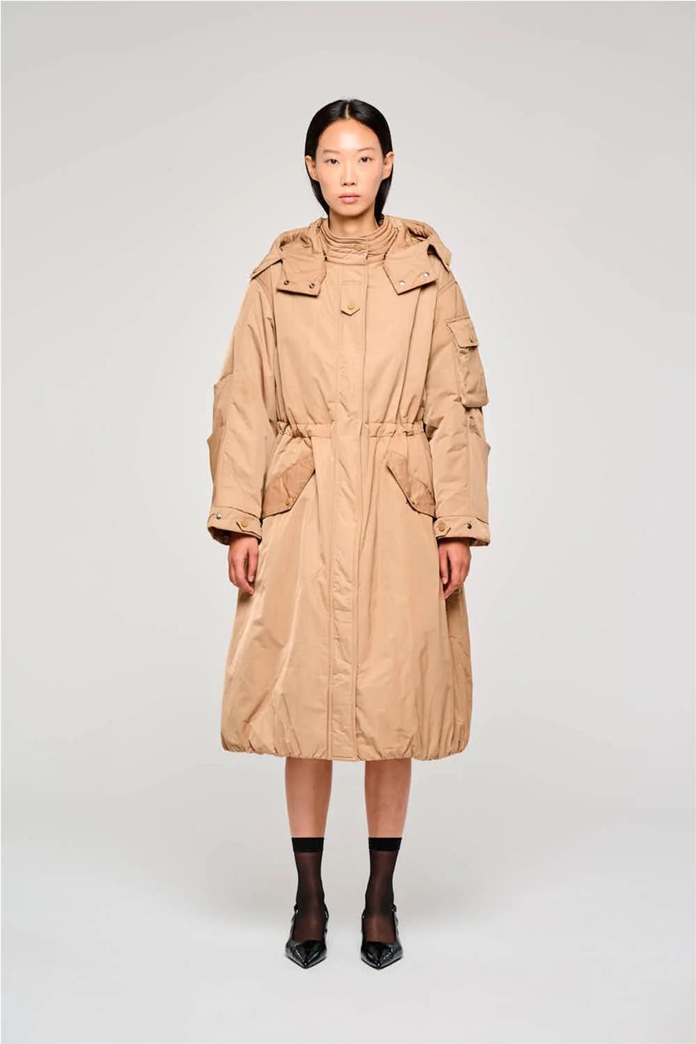 Plumas sintetico largo de...