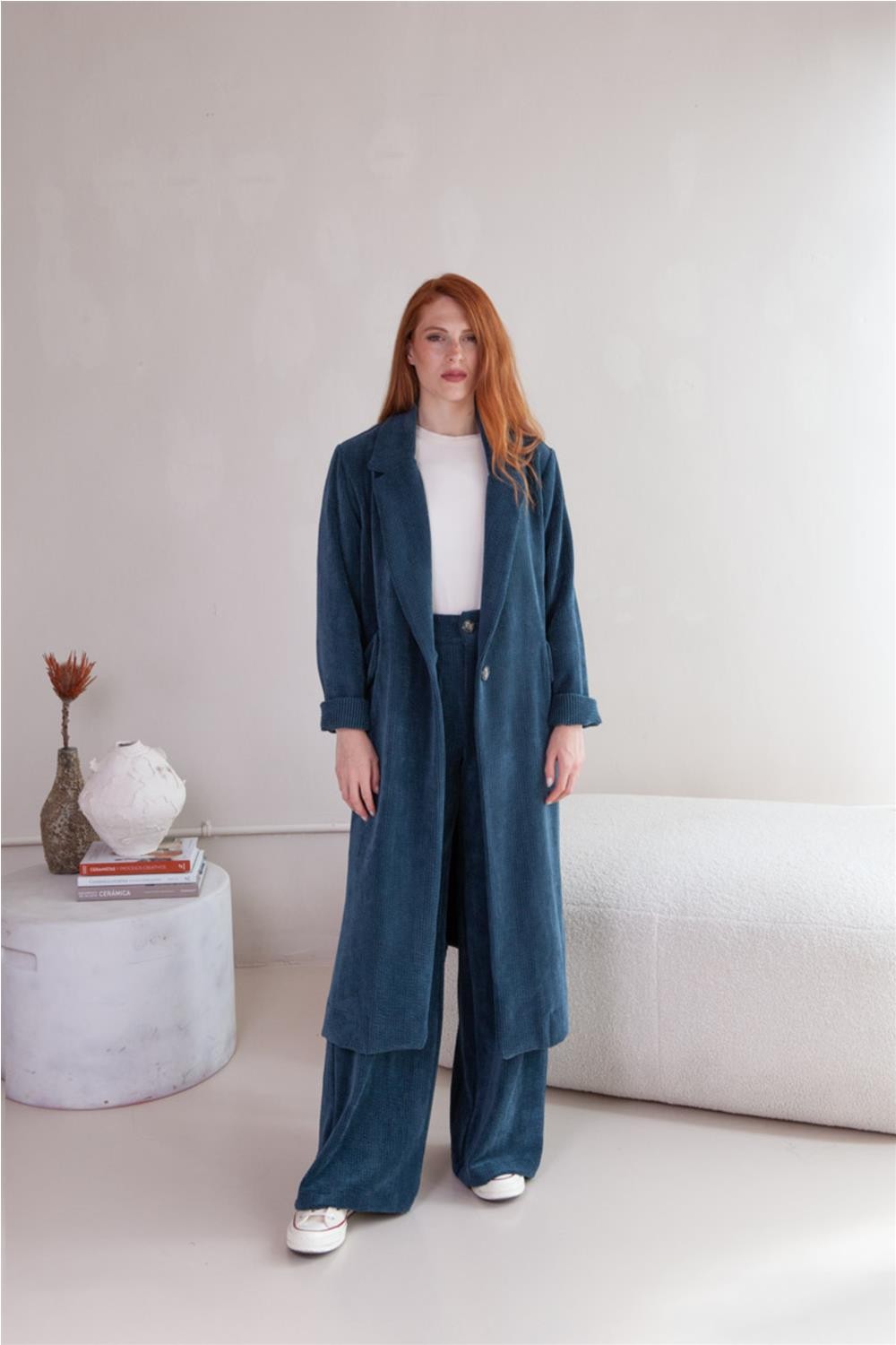 Abrigo largo de mujer...