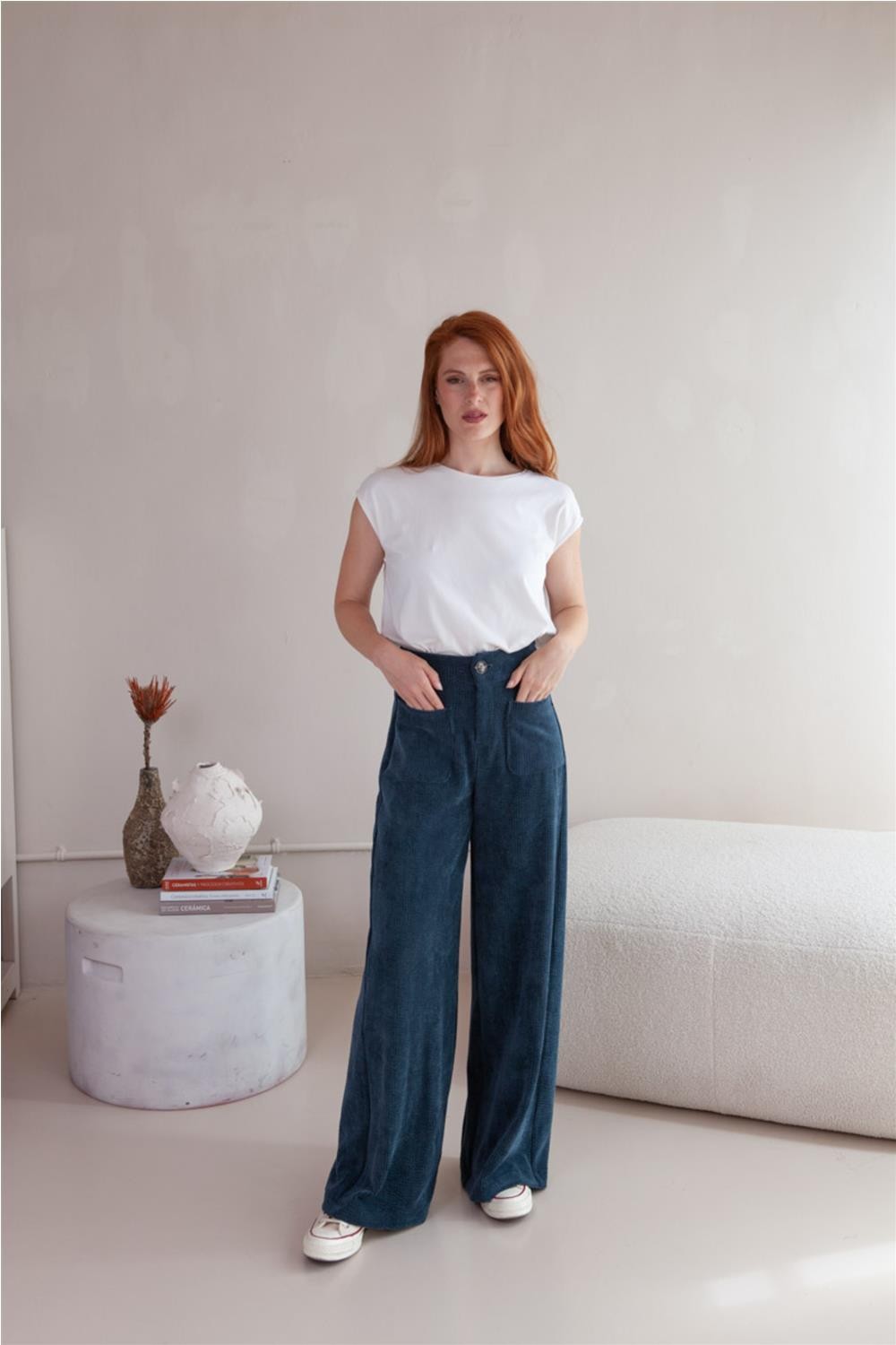 Pantalón de pana de mujer...