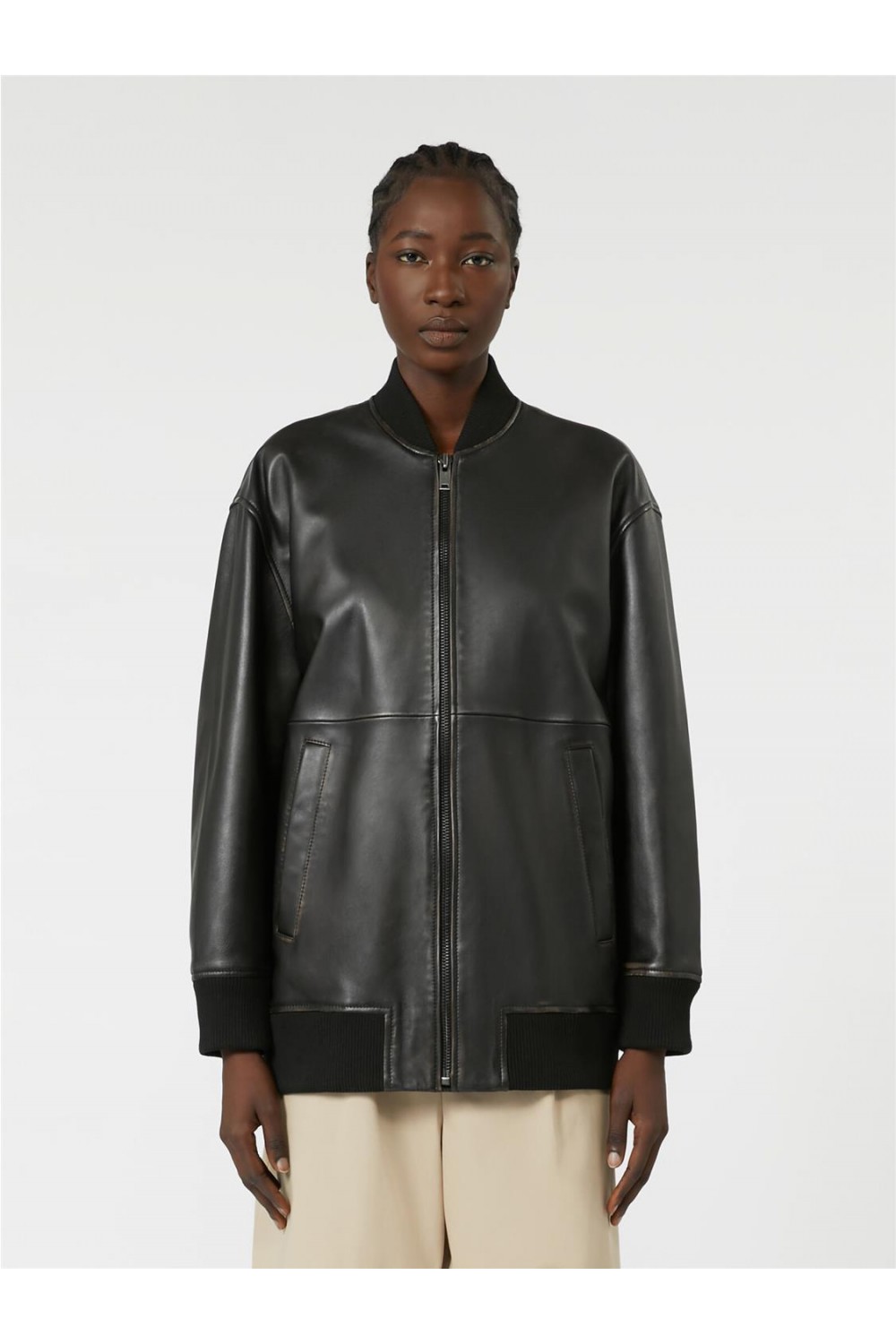 Cazadora bomber larga de... 2