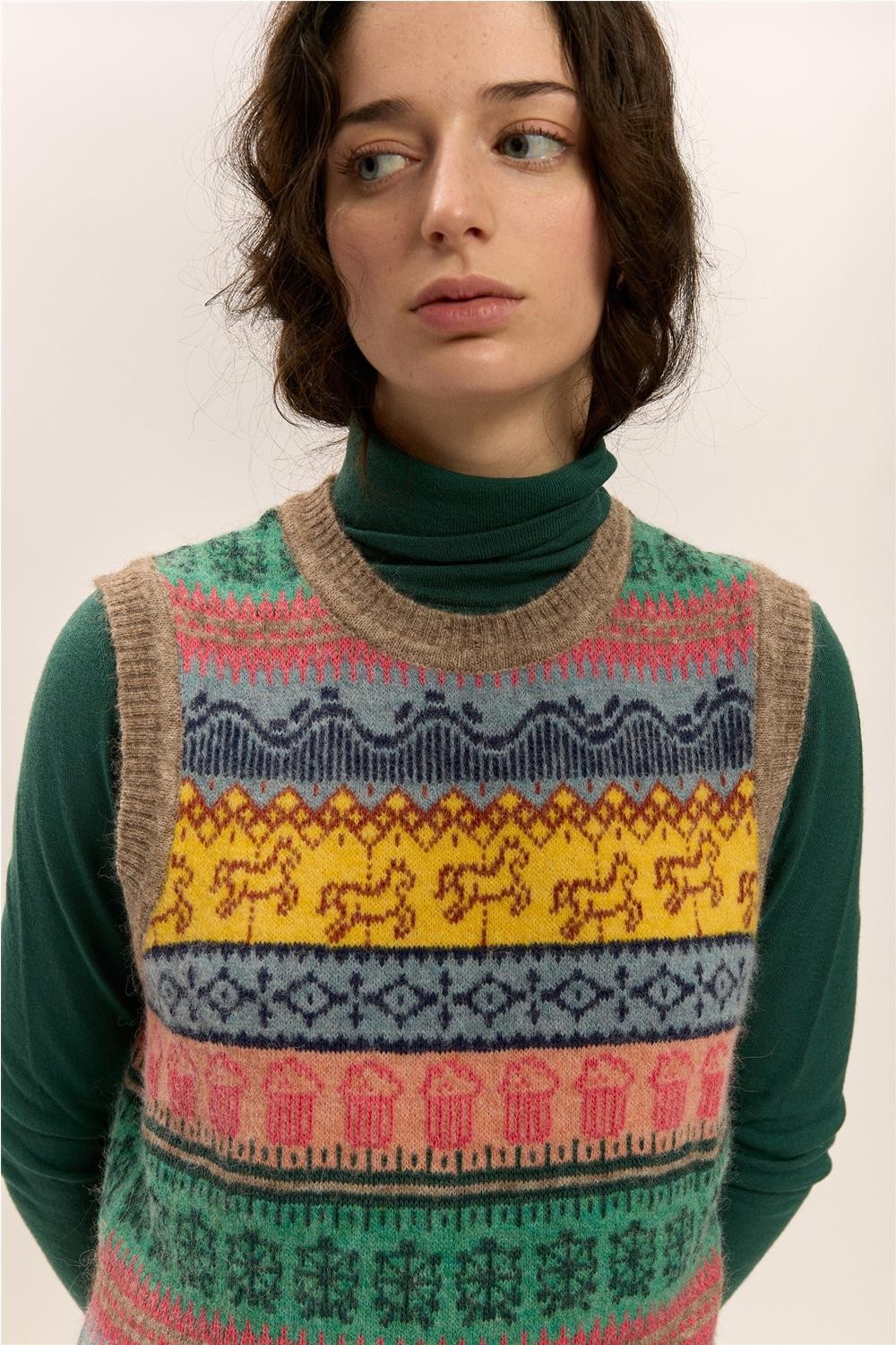 Chaleco de punto de mujer...