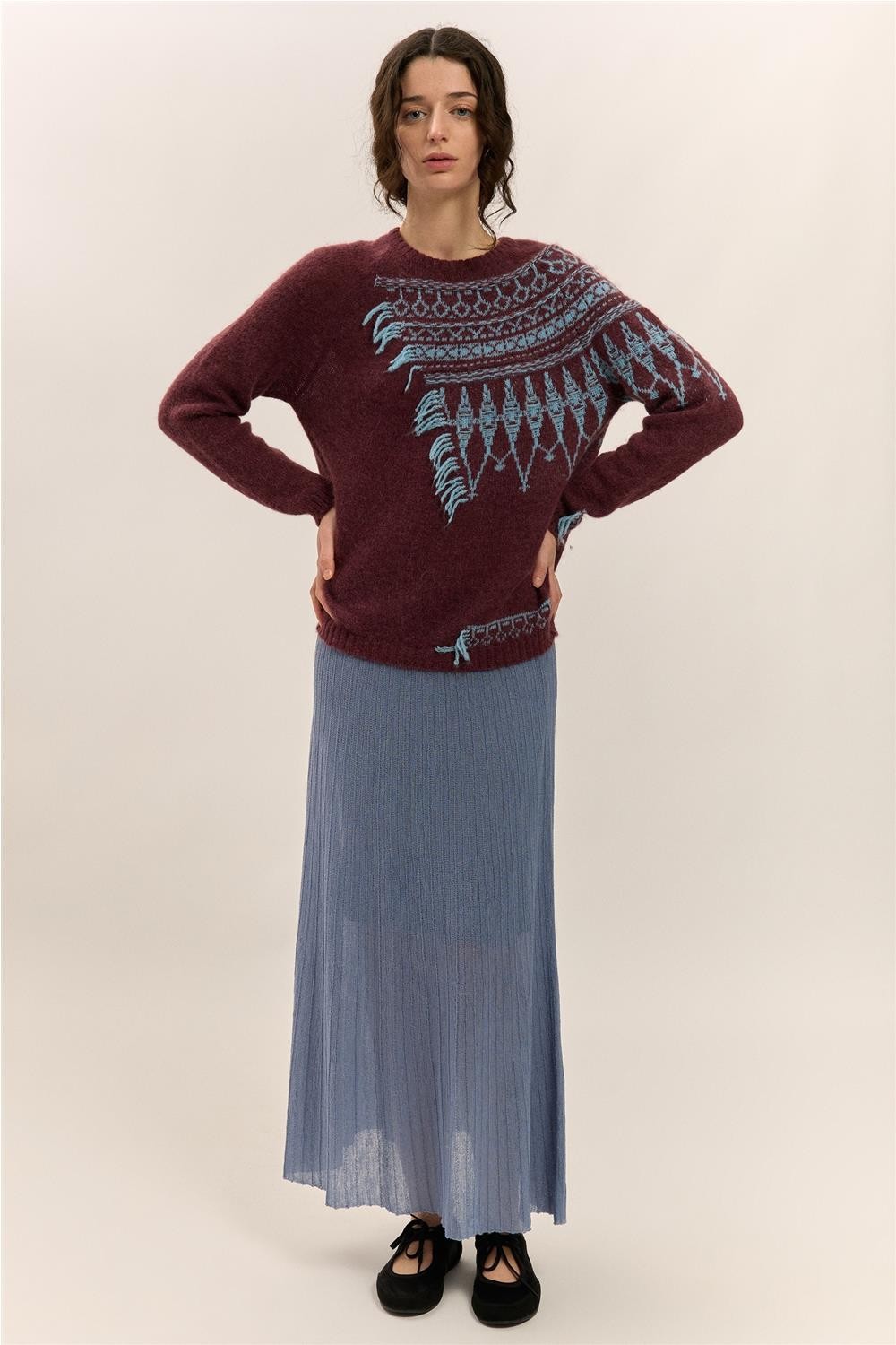 Jersey de punto de mujer...