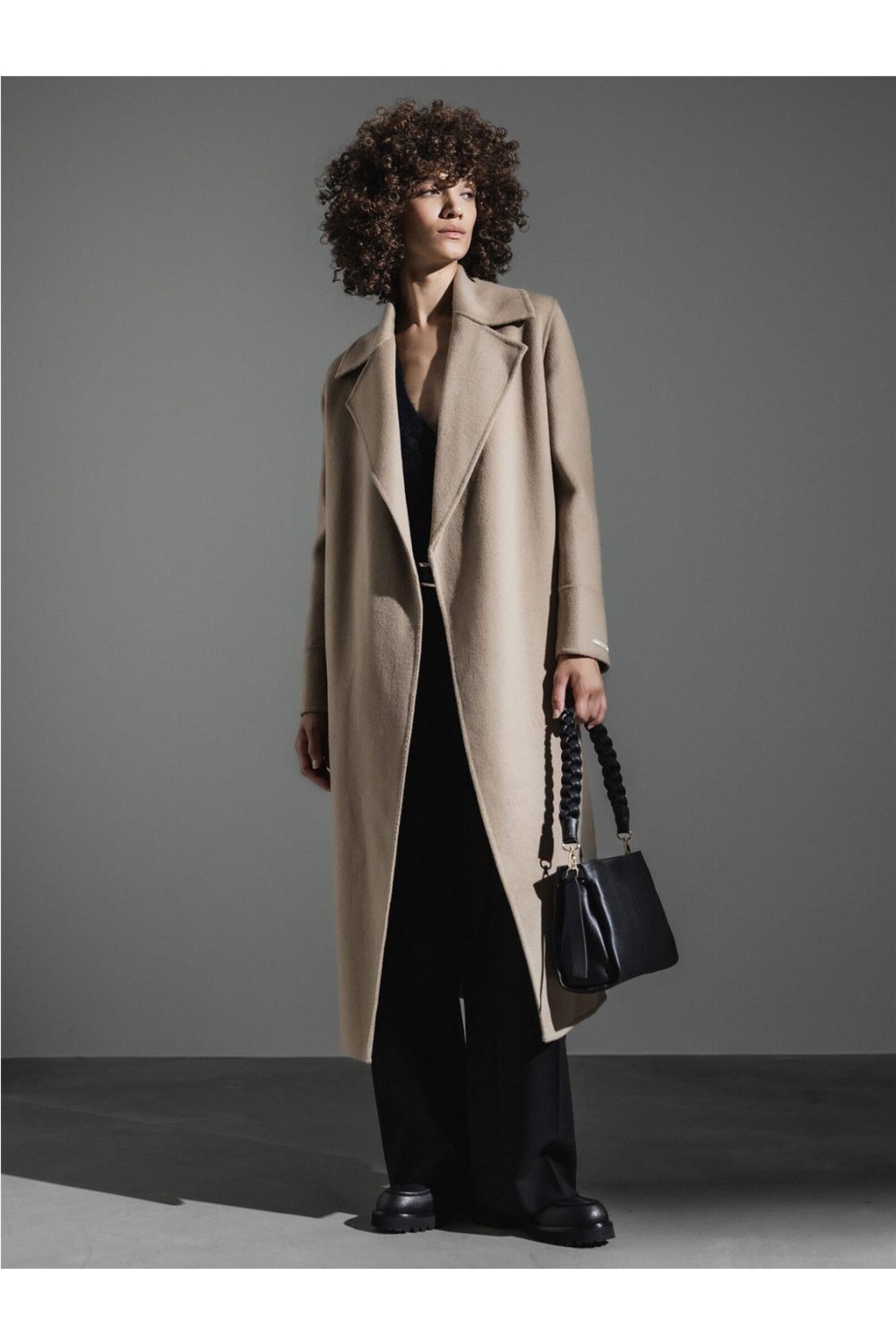 Abrigo largo de mujer de...