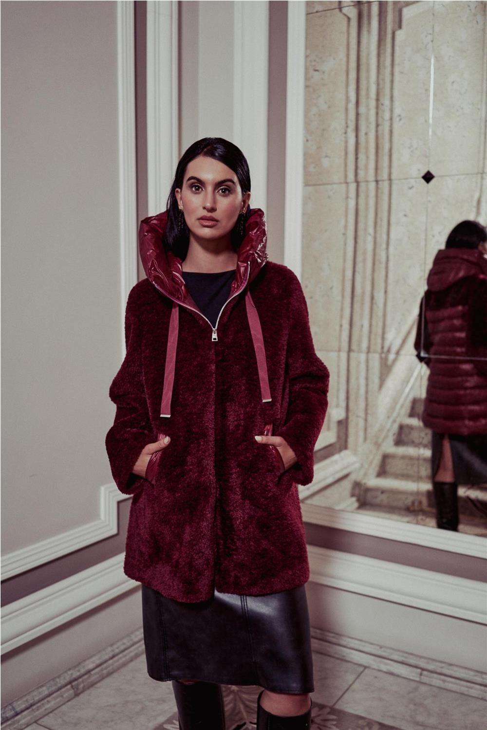 Abrigo largo medio de mujer... 2