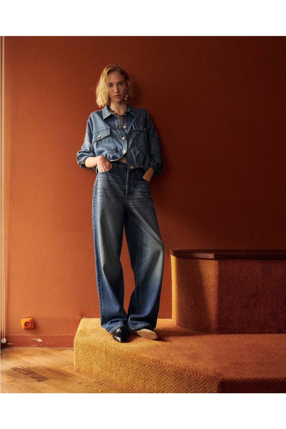 Cazadora vaquera de mujer...