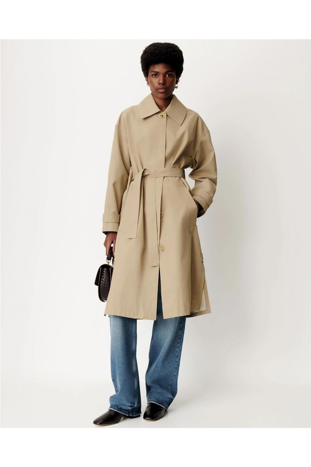 Gabardina larga de mujer...