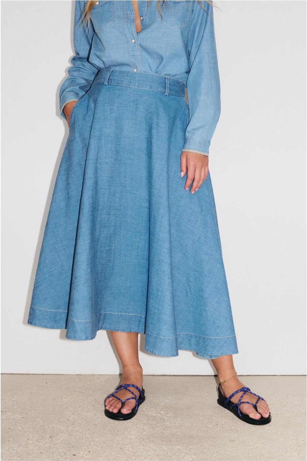 Falda midi de mujer HELENE... 2