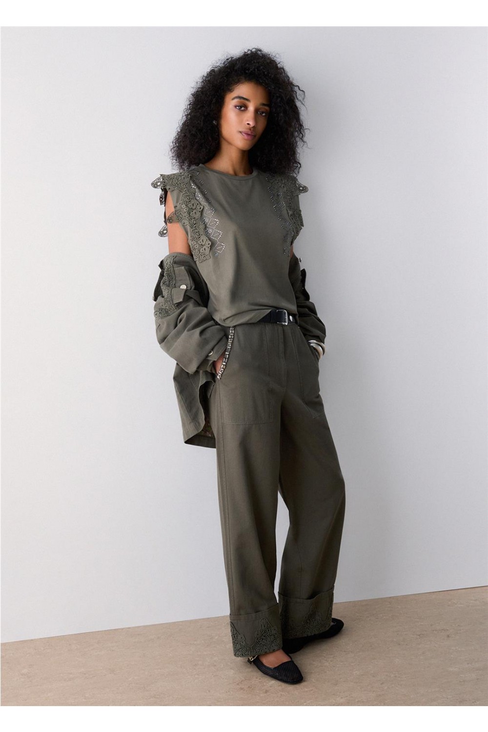 Camisa de mujer macramé Liu... 2