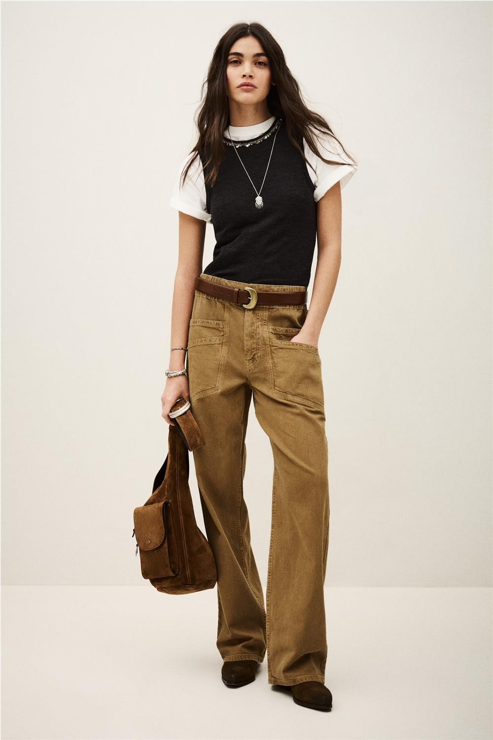 Pantalón de loneta de mujer...