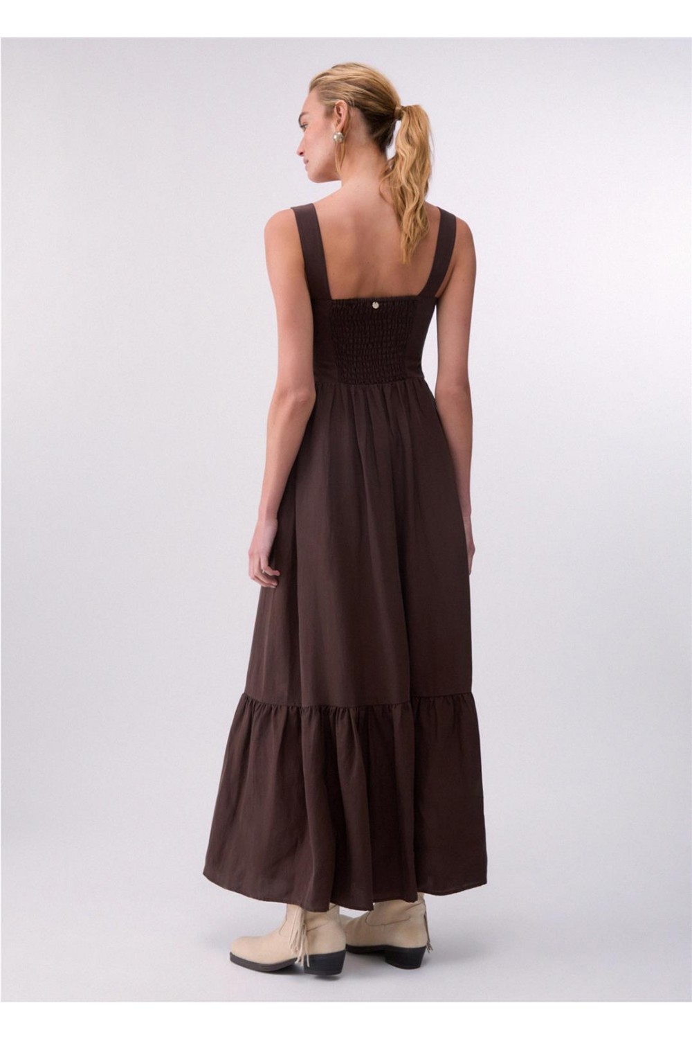 Vestido largo de mujer lino... 2