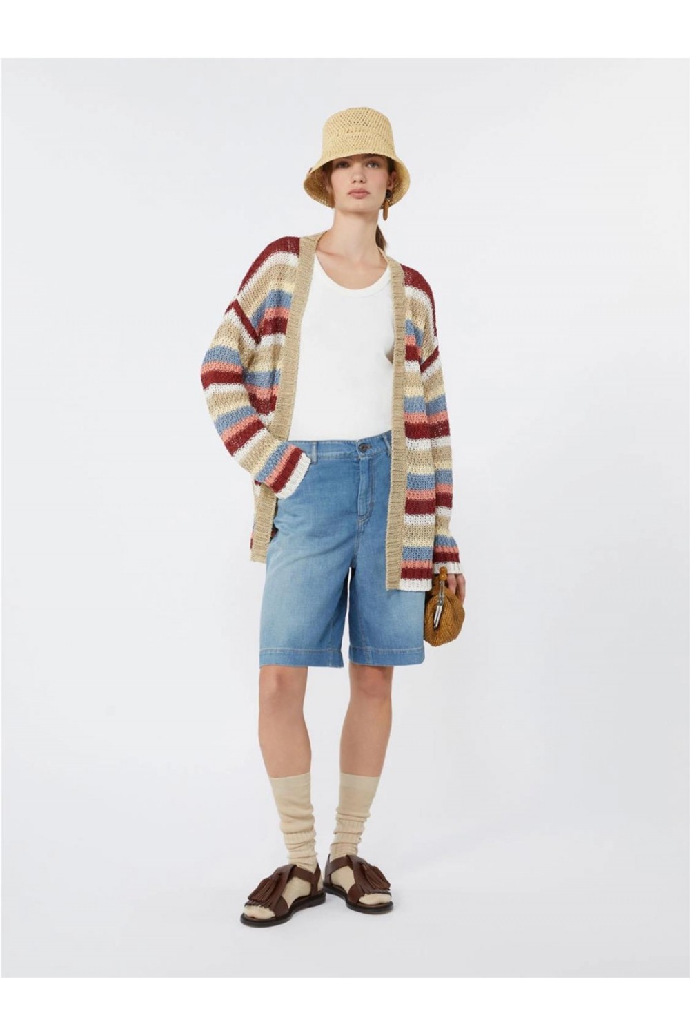 Bermuda vaquera de mujer...