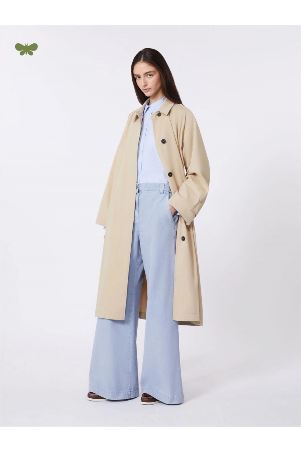 Gabardina midi de mujer...