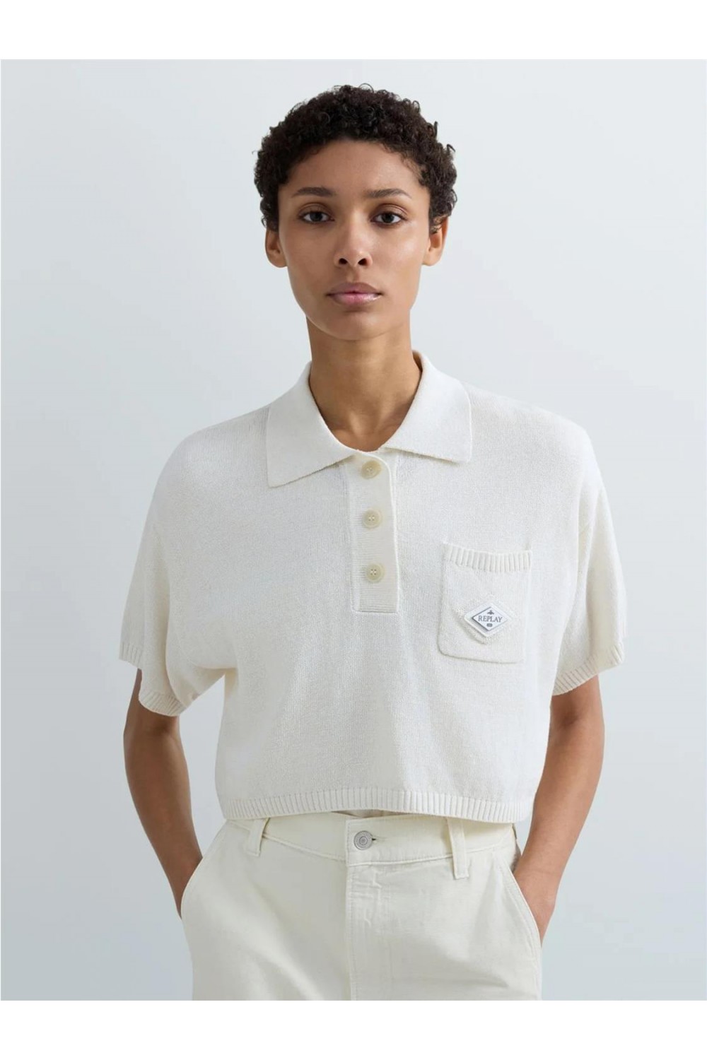 Polo de mujer de punto...