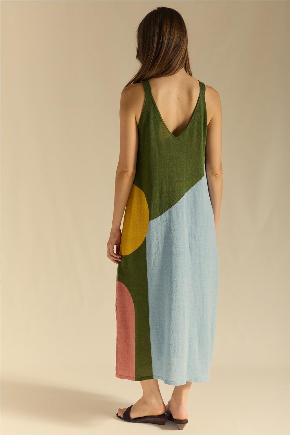 Vestido largo de punto de... 2