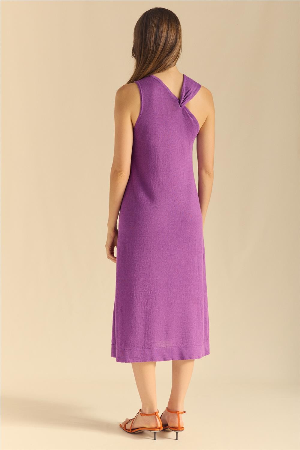 Vestido midi de mujer nudo... 2