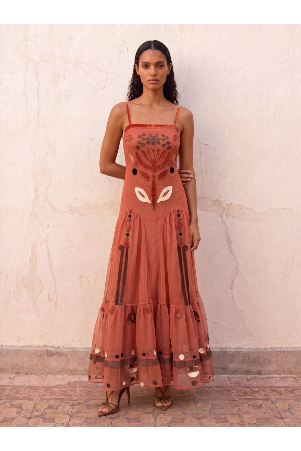 Vestido largo de mujer de...