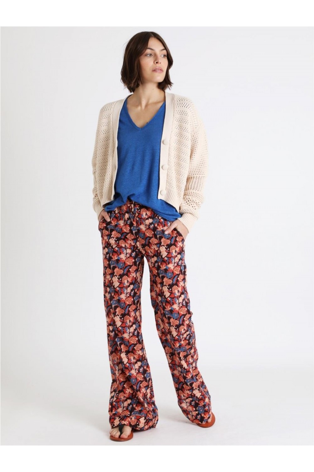 Pantalon fluido de mujer...