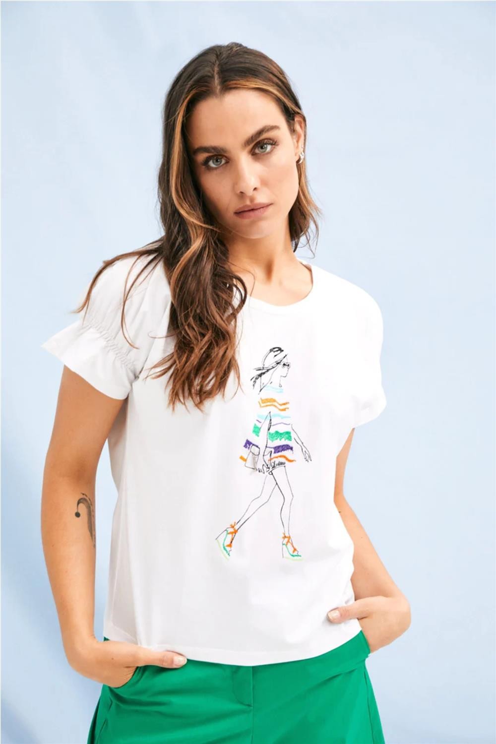 Camiseta manga corta de...