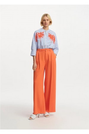 Pantalón sastre naranja con pinzas